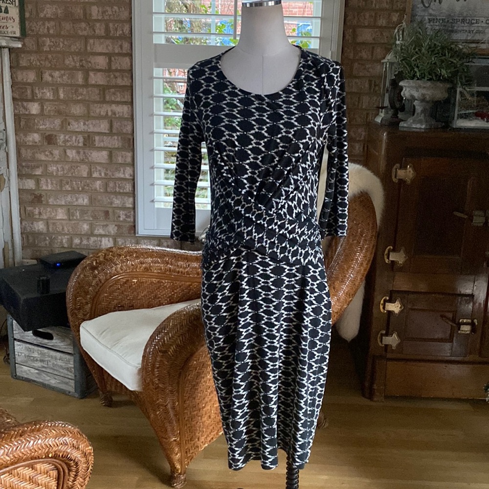 HOBBS LONDON DRESS 3/4 SLEEVE EXCELLENT